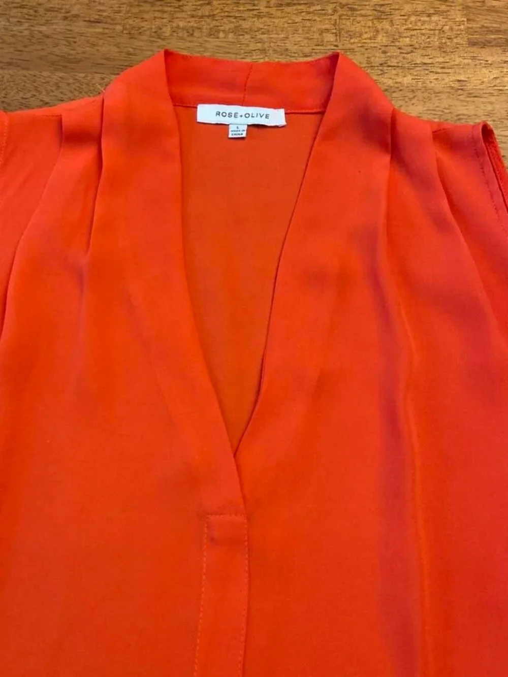 Rose & Olive orange silky